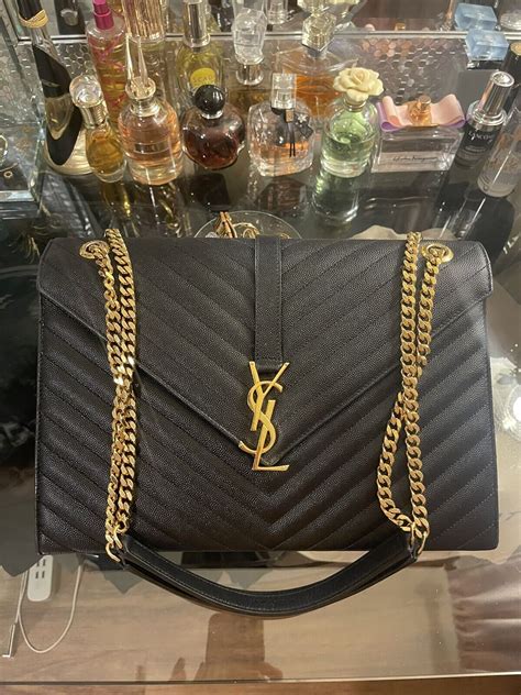 ysl large enevelope bag|used YSL envelope bag large.